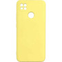Θήκη Πλάτης Σιλικόνης Απλή για Xiaomi Redmi 9C - Χρώμα: Κίτρινο