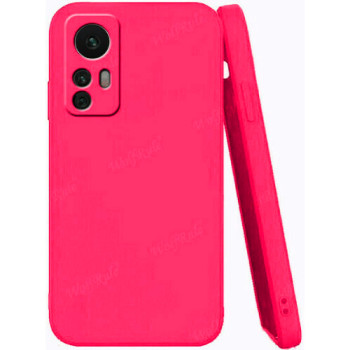 Θήκη Πλάτης Σιλικόνης Soft για Xiaomi Mi 12 - Χρώμα: Φούξια
