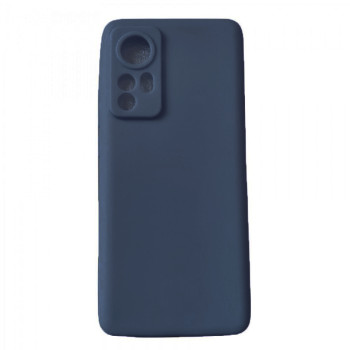 Θήκη Πλάτης Σιλικόνης Soft για Xiaomi Mi 12 - Χρώμα: Σκούρο Μπλέ