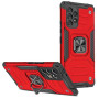 Σκληρή Θήκη Πλάτης New Armor με Βάση Στήριξης για Samsung Galaxy A34 - Χρώμα: Κόκκινο