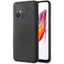 Θήκη Πλάτης Σιλικόνης Soft για Xiaomi Redmi 12C - Χρώμα: Μαύρο