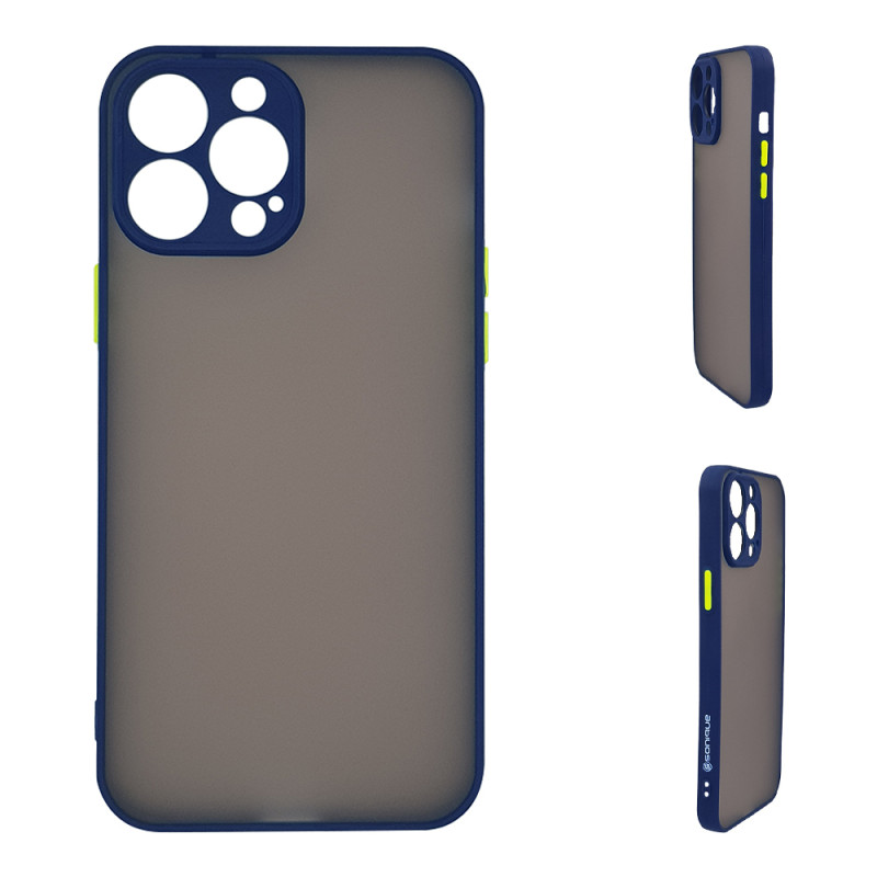 Πλαστική Σκληρή Θήκη Πλάτης Matte για Apple iPhone 14 Pro Max - Χρώμα: Σκούρο Μπλέ