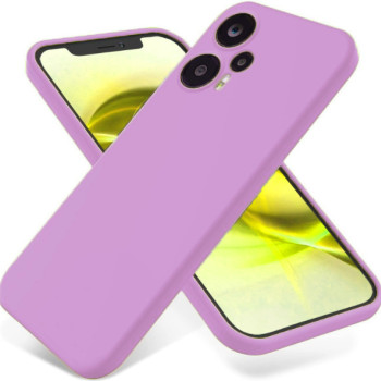 Θήκη Πλάτης Σιλικόνης Soft για Xiaomi Poco F5 / Redmi Note 12 Turbo - Χρώμα: Μωβ