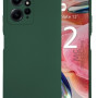 Θήκη Πλάτης Σιλικόνης Απλή για Xiaomi Redmi 12 4G - Χρώμα: Σκούρο Πράσινο