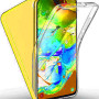 Πλήρης κάλυψη 360° εμπρός & πίσω για Samsung Galaxy A50 A505F - Χρώμα: Κίτρινο