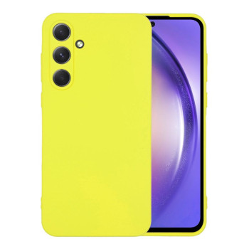 Θήκη Πλάτης Σιλικόνης Soft για Samsung Galaxy A55 - Χρώμα: Κίτρινο