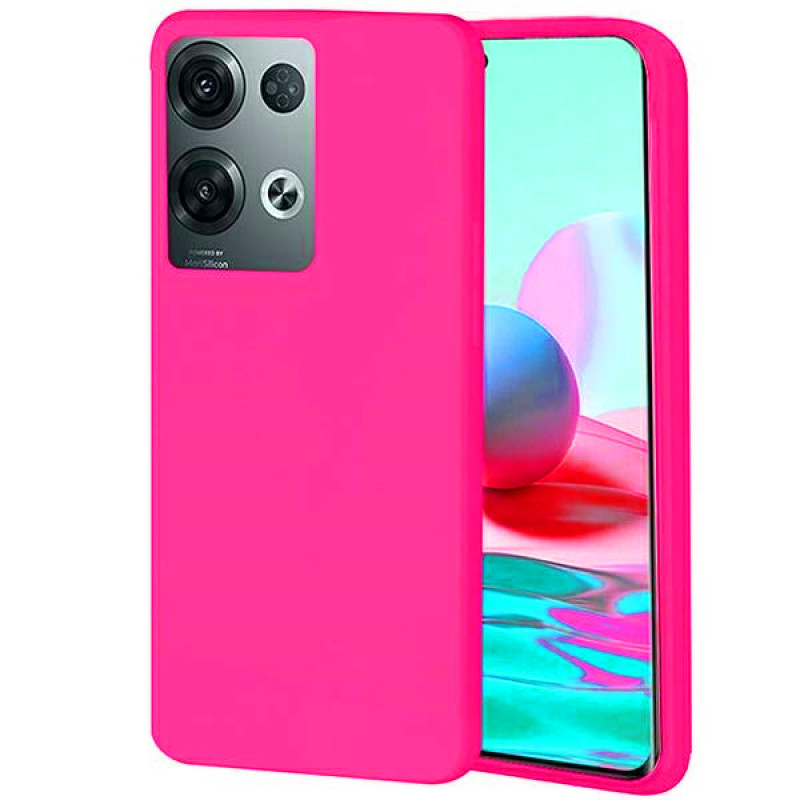 Θήκη Πλάτης Σιλικόνης Soft για Oppo Reno8 Pro 5G - Χρώμα: Φούξια Θήκη Πλάτης Σιλικόνης Soft για Oppo Reno8 Pro 5G - Χρώμα: Φούξια