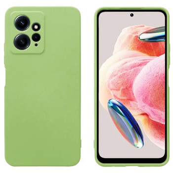 Θήκη Πλάτης Σιλικόνης Απλή για Xiaomi Redmi Note 12 4G - Χρώμα: Απαλο Πράσινο