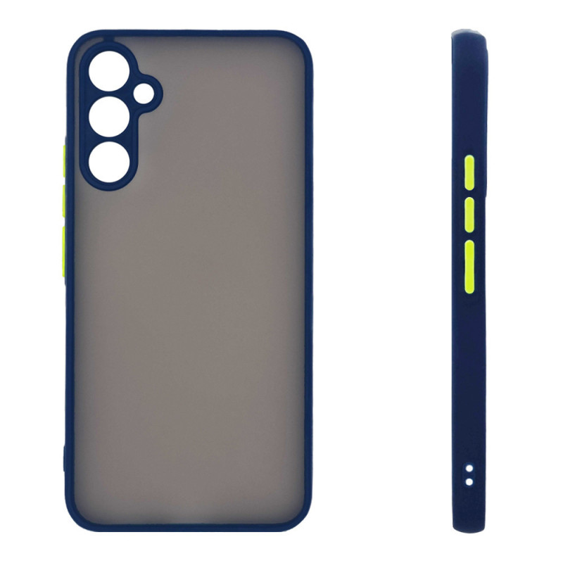 Πλαστική Σκληρή Θήκη Πλάτης Matte για Samsung Galaxy A14 - Χρώμα: Σκούρο Μπλέ