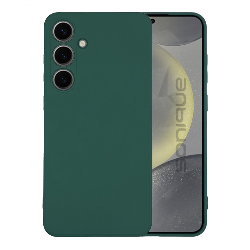 Θήκη Πλάτης Σιλικόνης Απλή για Samsung Galaxy S25 Plus - Χρώμα: Σκούρο Πράσινο