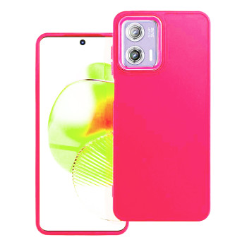 Θήκη Πλάτης Σιλικόνης Soft για Motorola G73 - Χρώμα: Φούξια