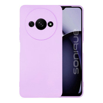 Θήκη Πλάτης Σιλικόνης Soft για Xiaomi Redmi A3 - Χρώμα: Απαλό Λιλά