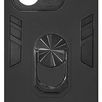 Σκληρή Θήκη Πλάτης Armor με Βάση Στήριξης για Xiaomi Redmi Note 13 Pro Plus - Χρώμα: Μαύρο