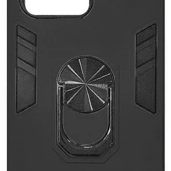 Σκληρή Θήκη Πλάτης Armor με Βάση Στήριξης για Xiaomi Redmi 13C / Poco C65 - Χρώμα: Μαύρο