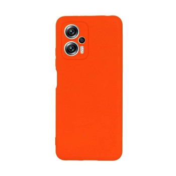 Θήκη Πλάτης Σιλικόνης Soft για Xiaomi Poco X4 GT - Χρώμα: Πορτοκαλί