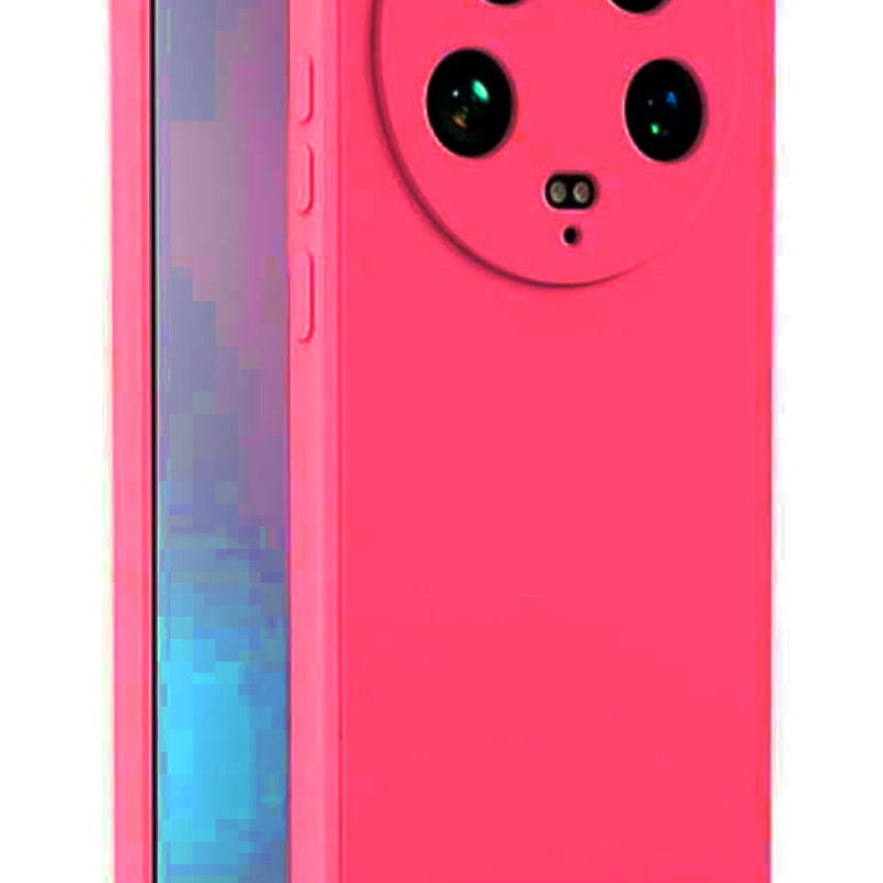 Θήκη Πλάτης Σιλικόνης Απλή για Xiaomi 14 Ultra - Χρώμα: Φούξια