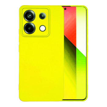 Θήκη Πλάτης Σιλικόνης Soft για Xiaomi Poco X6 5G - Χρώμα: Κίτρινο