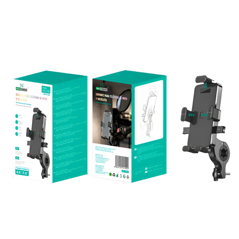 NEW SCIENCE HD-236 Βάση Κινητού 4.5''–7.0'' για Μηχανή / Ποδήλατο για Βραχίονα - Χρώμα: Μαύρο