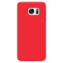 Θήκη Πλάτης Σιλικόνης Απλή για Samsung Galaxy S7 Edge - Χρώμα: Κόκκινο