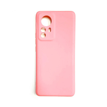 Θήκη Πλάτης Σιλικόνης Απλή για Xiaomi Mi 12 - Χρώμα: Ρόζ