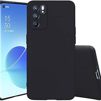 Θήκη Πλάτης Σιλικόνης Soft για Oppo Reno6 5G - Χρώμα: Μαύρο