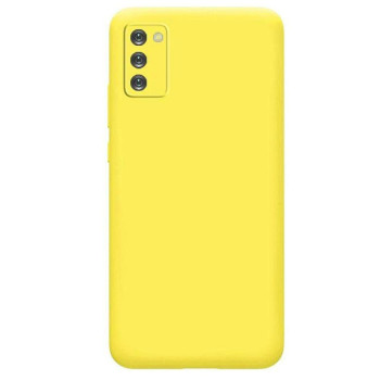 Θήκη Πλάτης Σιλικόνης Soft για Samsung Galaxy A02S - Χρώμα: Κίτρινο