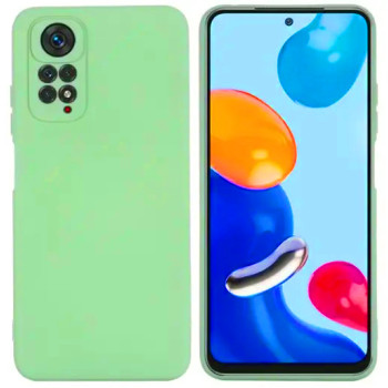 Θήκη Πλάτης Σιλικόνης Soft με Προστασία Κάμερας για Xiaomi Redmi Note 11 4G - Χρώμα: Απαλό Πράσινο