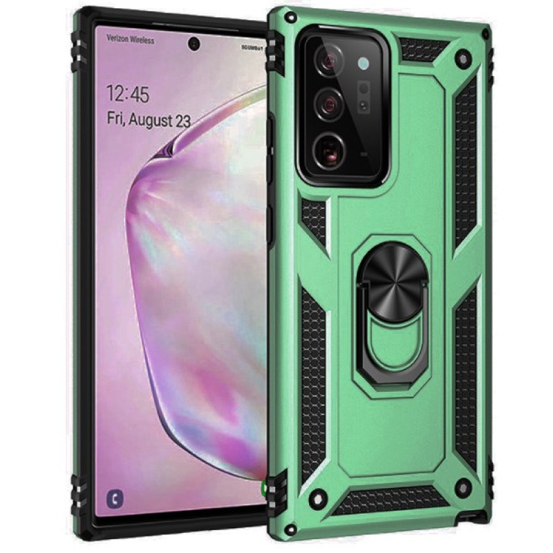 Σκληρή Θήκη Πλάτης Armor με Βάση Στήριξης για Samsung Galaxy Note 20 Ultra - Χρώμα: Σκούρο Πράσινο Σκληρή Θήκη Πλάτης Armor με Βάση Στήριξης για Samsung Galaxy Note 20 Ultra - Χρώμα: Σκούρο Πράσινο