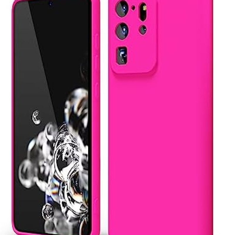 Θήκη Πλάτης Σιλικόνης Soft για Samsung Galaxy S20 Ultra - Χρώμα: Φούξια Θήκη Πλάτης Σιλικόνης Soft για Samsung Galaxy S20 Ultra - Χρώμα: Φούξια