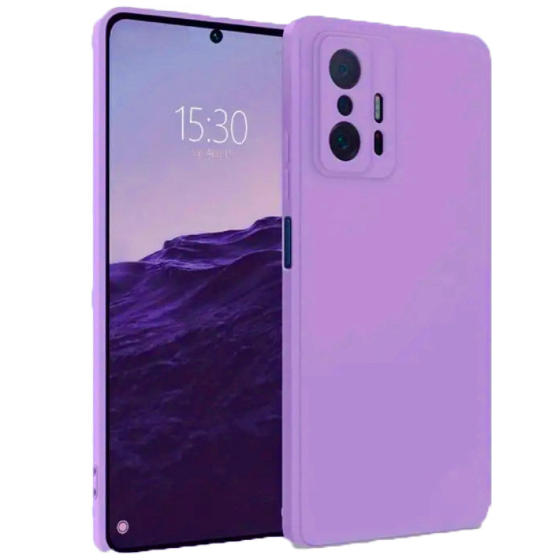 Θήκη Πλάτης Σιλικόνης Soft για Xiaomi Mi 11T - Χρώμα: Λιλά Θήκη Πλάτης Σιλικόνης Soft για Xiaomi Mi 11T - Χρώμα: Λιλά