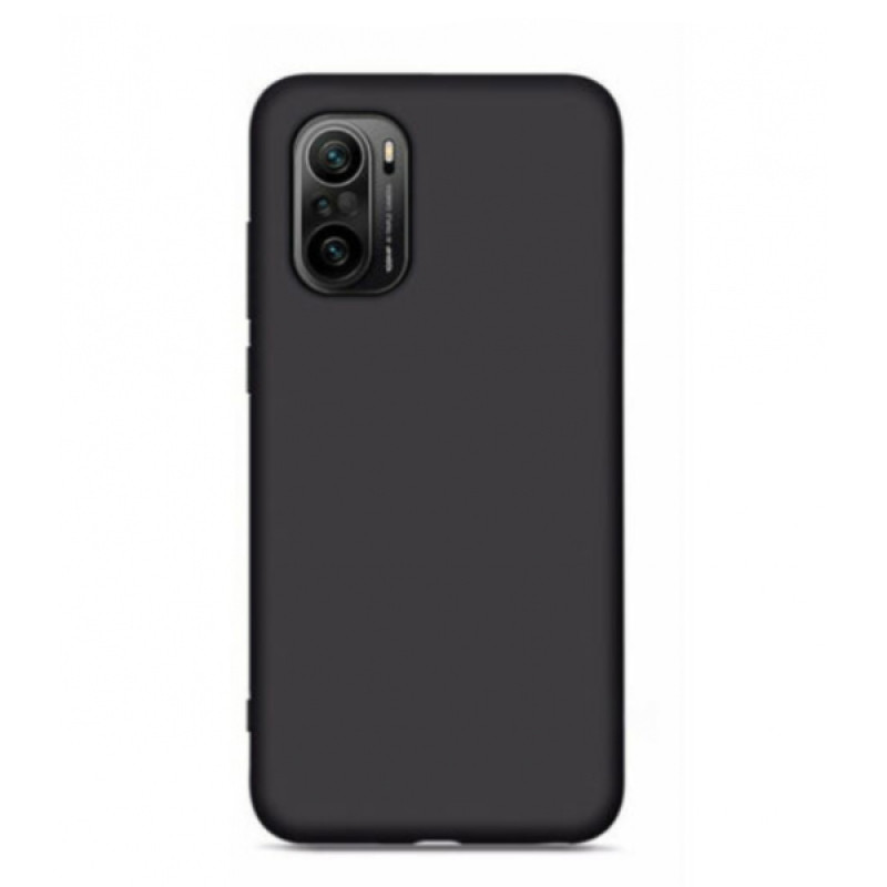 Θήκη Πλάτης Σιλικόνης Απλή για Xiaomi Mi 11i/Poco F3 - Χρώμα: Μαύρο