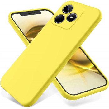 Θήκη Πλάτης Σιλικόνης Soft για Realme C53 - Χρώμα: Κίτρινο