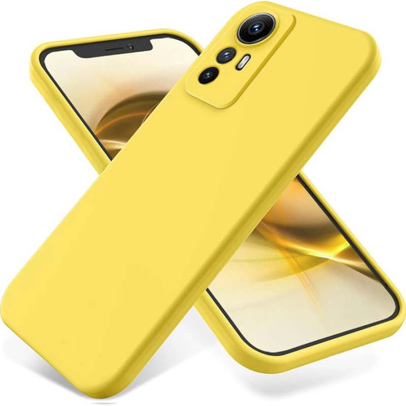 Θήκη Πλάτης Σιλικόνης Soft για Xiaomi Redmi Note 12S - Χρώμα: Κίτρινο