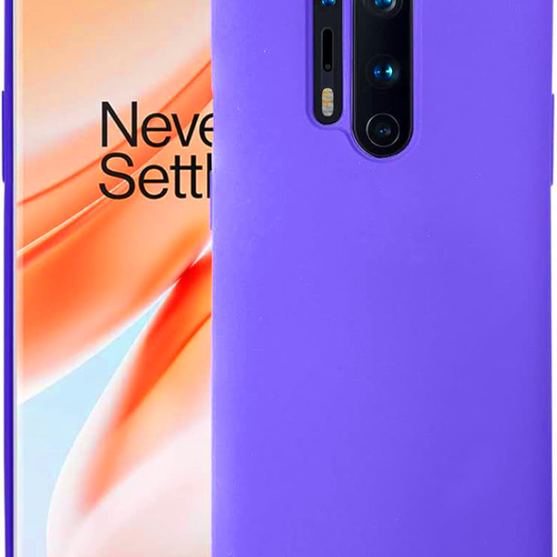 Θήκη Πλάτης Σιλικόνης Soft για Oneplus 8 Pro - Χρώμα: Λιλά
