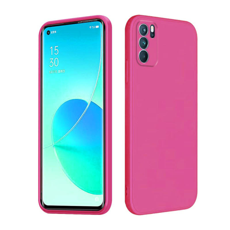 Θήκη Πλάτης Σιλικόνης Soft για Oppo A54S - Χρώμα: Φούξια