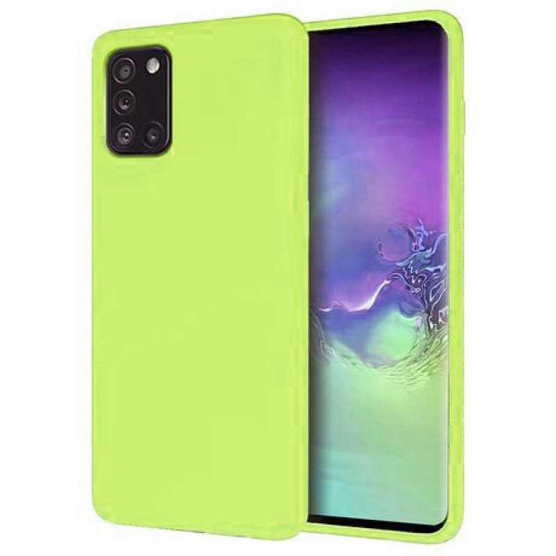 Θήκη Πλάτης Σιλικόνης Απλή για Samsung Galaxy A31 - Χρώμα: Κίτρινο Φωσφοριζέ Θήκη Πλάτης Σιλικόνης Απλή για Samsung Galaxy A31 - Χρώμα: Κίτρινο Φωσφοριζέ