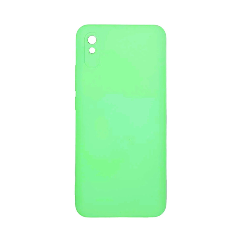 Θήκη Πλάτης Σιλικόνης Soft με Προστασία Κάμερας για Xiaomi Redmi 9AT - Χρώμα: Λαχανί