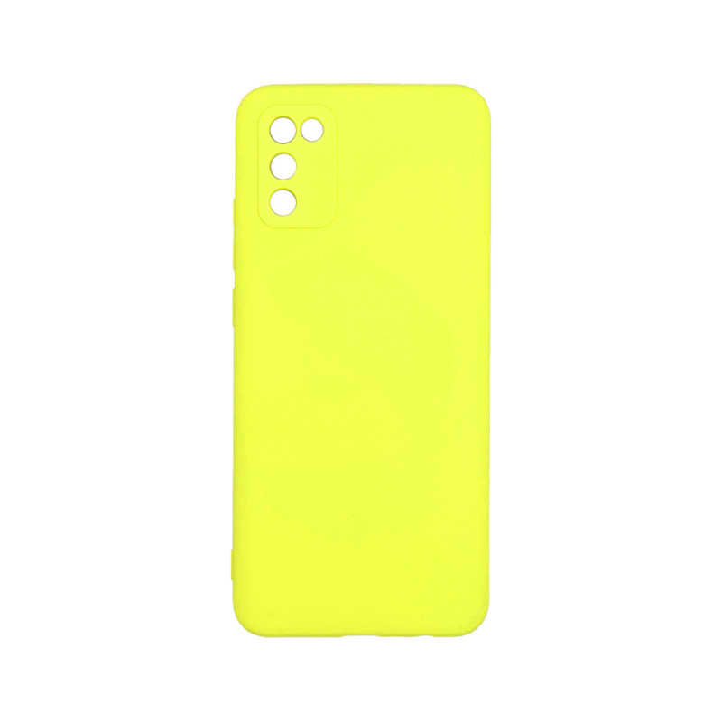 Θήκη Πλάτης Σιλικόνης Απλή με Κάμερα Προστασίας για Samsung A025F Galaxy A02s / M02s / F02s - Χρώμα: Κίτρινο