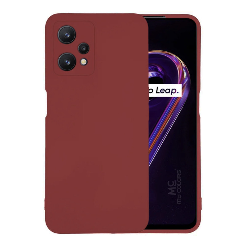 Θήκη Πλάτης Σιλικόνης Soft για Realme 9 Pro - Χρώμα: Μπορντό