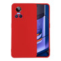 Θήκη Πλάτης Σιλικόνης Απλή για Realme GT Neo 3 - Χρώμα: Κόκκινο