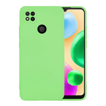 Θήκη Πλάτης Σιλικόνης Soft με Προστασία Κάμερας για Xiaomi Redmi 9C / 10A - Χρώμα: Απαλό Πράσινο