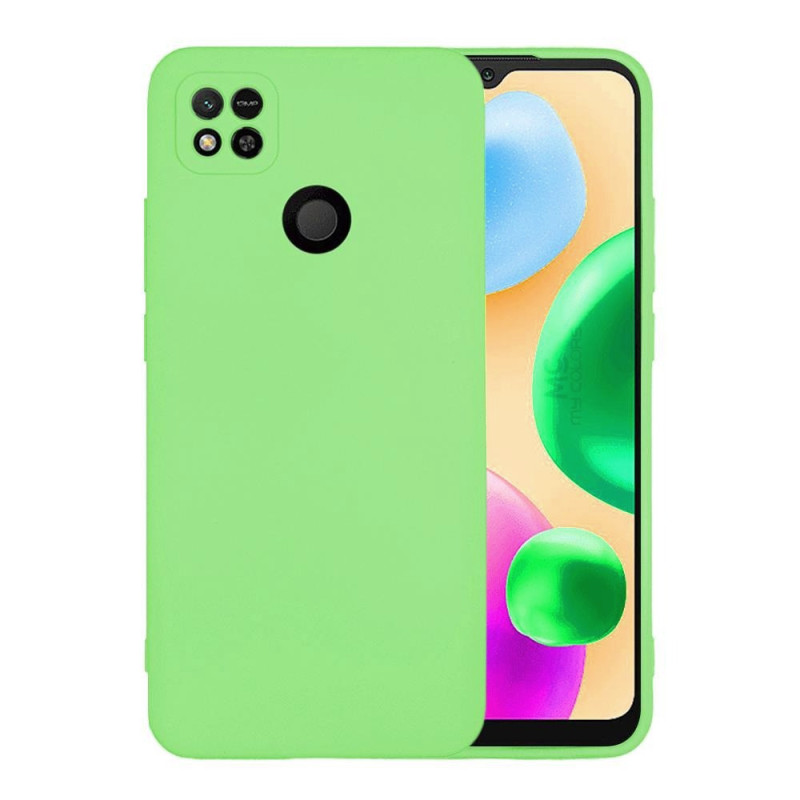 Θήκη Πλάτης Σιλικόνης Soft με Προστασία Κάμερας για Xiaomi Redmi 9C / 10A - Χρώμα: Απαλό Πράσινο