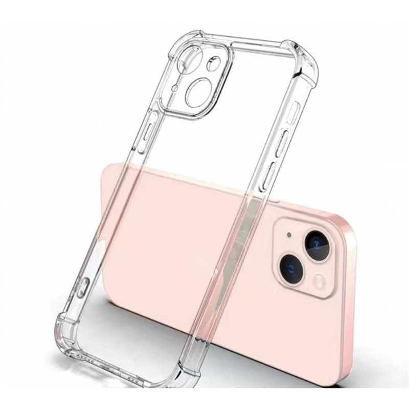 Θήκη Πλάτης Σιλικόνης Anti Shock για Apple iPhone 14 Plus - Χρώμα: Διάφανο