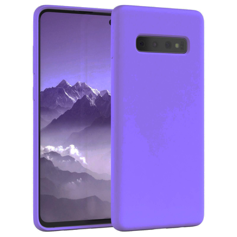 Θήκη Πλάτης Σιλικόνης Soft για Samsung Galaxy S10 Plus - Χρώμα: Λιλά