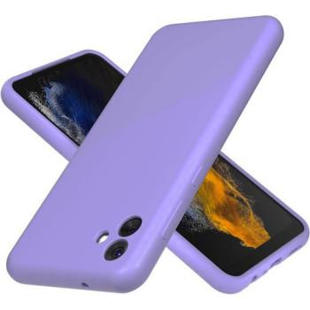 Θήκη Πλάτης Σιλικόνης Soft για Samsung Galaxy A04 - Χρώμα: Μωβ