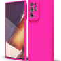 Θήκη Πλάτης Σιλικόνης Απλή για Samsung Galaxy Note 20 Ultra - Χρώμα: Φούξια