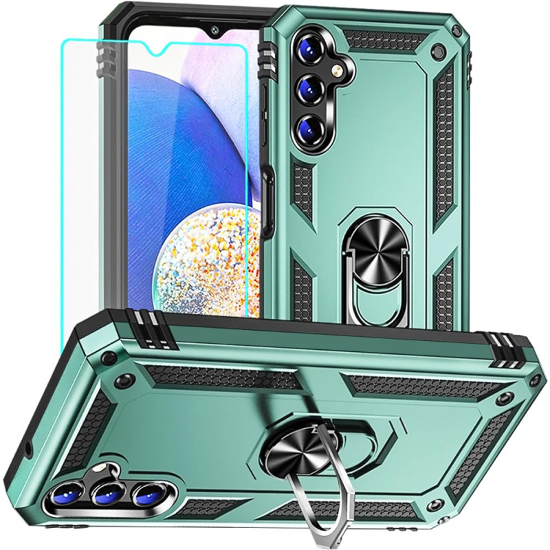 Σκληρή Θήκη Πλάτης Armor με Βάση Στήριξης για Samsung Galaxy A25 - Χρώμα: Σκούρο Πράσινο Σκληρή Θήκη Πλάτης Armor με Βάση Στήριξης για Samsung Galaxy A25 - Χρώμα: Σκούρο Πράσινο