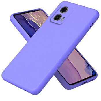 Θήκη Πλάτης Σιλικόνης Soft για Motorola G53 - Χρώμα: Λιλά