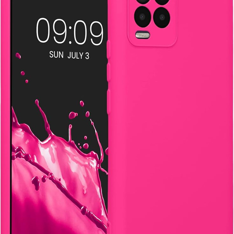 Θήκη Πλάτης Σιλικόνης Soft για Realme 8 5G - Χρώμα: Φούξια