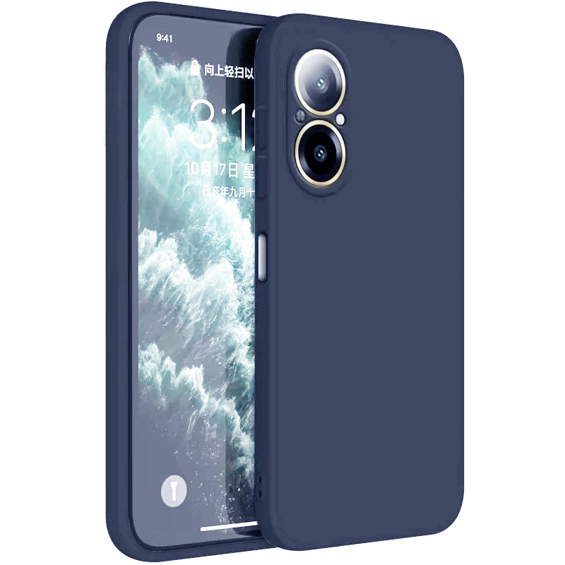 Θήκη Πλάτης Σιλικόνης Soft για Xiaomi Poco F6 - Χρώμα: Σκούρο Μπλε